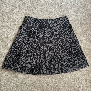 NWT Loft A-Line Pleated Cheetah Leopard Print Skirt